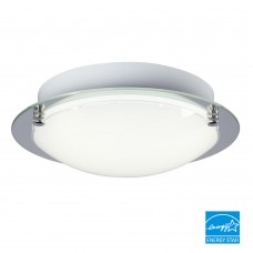 Galaxy-lighting-L619493CH016A1- Michio II Collections-LED Flush Mount-White Glass-16.8W LED 3000K (2L)