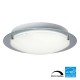 Galaxy-lighting-L619494CH024A1D- Michio II Collections-LED Flush Mount-White Glass-Dimmable-24W LED 3000K (3L)