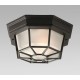 Galaxy-Lighting - 301401BLK - Outdoor Cast Aluminum Ceiling Fixture - Black w/ Frosted Glass