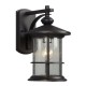Galaxy-Lighting-319740BK-1-Light Outdoor Wall Mount Lantern with Clear Seeded Glass