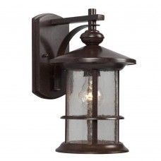 Galaxy-Lighting-319740BZ-1-Light Outdoor Wall Mount Lantern with Clear Seeded Glass