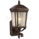 Galaxy-Lighting - 320271BZ -1-Light Outdoor Wall Mount Lantern - Bronze with Clear Seeded Glass