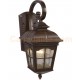 Galaxy-Lighting - 320286BZ -1-Light Outdoor Wall Mount Lantern - Bronze with Clear Water Glass