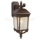 Galaxy-Lighting - 320370BZ -1-Light Outdoor Wall Mount Lantern - Bronze with Clear Seeded Glass