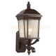 Galaxy-Lighting - 320371BZ -1-Light Outdoor Wall Mount Lantern - Bronze with Clear Seeded Glass