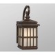 Galaxy-Lighting - 320440BZ -1-Light Outdoor Wall Mount Lantern - Bronze with Frosted Seeded Glass