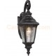 Galaxy-Lighting - 320480BK -1-Light Outdoor Wall Mount Lantern - Black with Clear Water Glass