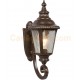 Galaxy-Lighting - 320481BZ -1-Light Outdoor Wall Mount Lantern - Bronze with Clear Water Glass