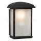 Galaxy-Lighting - 320490BK -1-Light Outdoor Wall Mount Lantern - Black with Frosted Seeded Glass