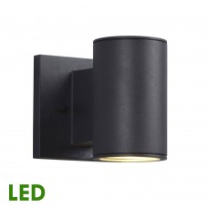 Galaxy-Lighting L320891BK-3W Outdoor LED Wall Mount Lantern-Black Finish Non-Dimmable 3000K