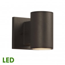 Galaxy-Lighting L320891BZ-3W Outdoor LED Wall Mount Lantern-Bronze Finish Non-Dimmable 3000K