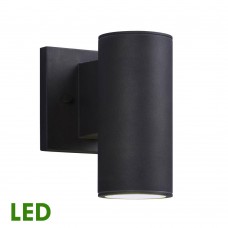 Galaxy-Lighting L320892BK-9W Outdoor LED Wall Mount Lantern-Black Finish Non-Dimmable 3000K