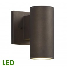 Galaxy-Lighting L320892BZ-9W Outdoor LED Wall Mount Lantern-Bronze Finish Non-Dimmable 3000K