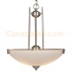 Galaxy-lighting - 913021BN - Paxton Collection - 3-Light Pendant - Brushed Nickel with Satin White Glass