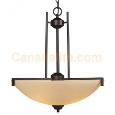Galaxy-lighting - 913021ORB - Paxton Collection - 3-Light Pendant - Oiled Rubbed Bronze with Topaz Glass