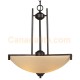 Galaxy-lighting - 913021ORB - Paxton Collection - 3-Light Pendant - Oiled Rubbed Bronze with Topaz Glass