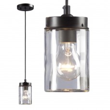 Galaxy-lighting - 919854ORB - Quentin Collections - 1-Light Mini Pendant - Oil Rubbed Bronze Finished with Clear Glass Shade 