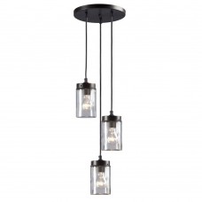 Galaxy-lighting - 919855ORB - Quentin Collections - 3-Light Multi-Light Pendant - Oil Rubbed Bronze Finished with Clear Glass Shade 