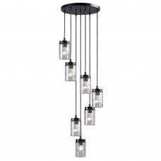 Galaxy-lighting - 919857ORB - Quentin Collections - 7-Light Multi-Light Pendant - Oil Rubbed Bronze Finished with Clear Glass Shade 