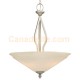 Galaxy-lighting - 910271PT - Rowen Collection - 3- Light  Pendant - Pewter with Satin White Glass