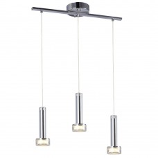Galaxy-lighting - L919533CH - Sena Collections - LED 3-Light Island Pendant - Polished Chrome Finish with Clear Crystal Accents - Dimmable - 3x3W LED 3000K 