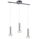 Galaxy-lighting - L919533CH - Sena Collections - LED 3-Light Island Pendant - Polished Chrome Finish with Clear Crystal Accents - Dimmable - 3x3W LED 3000K 