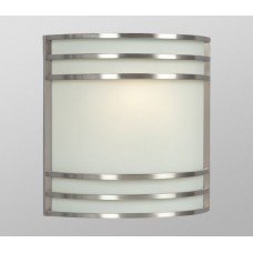 Galaxy-Lighting - 212480BN - Wall Sconce - Brushed Nickel with Satin White Glass