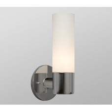 Galaxy-Lighting - 244021CH/WH - 1 Light  Wall Sconce - Chrome with White Straight Glass