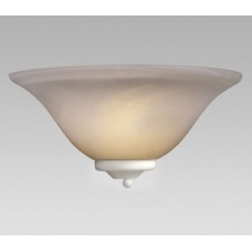 Galaxy-Lighting - 250701WH - Wall Sconce - White w/ Marbled Glass