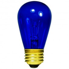 11 Watt - Transparent Blue -S14 Sign lamp - Medium (E26) Base - 11S14/TB
