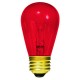 11 Watt - Transparent Red -S14 Sign lamp - Medium (E26) Base - 11S14/TR