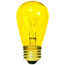 11 Watt - Transparent Yellow -S14 Sign lamp - Medium (E26) Base - 11S14/TY