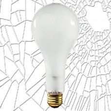 150W -Frosted PS25 - 130V Medium (E26) Base - Shatter-Proof  (150PS25/IF/SHATTER-PROOF)