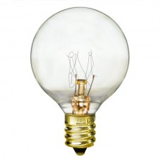 40 Watt - Clear - G13 Globe Bulb -  Candelabra (E12) Base - 40G13/CAN/CL