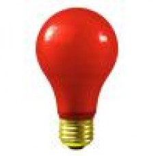 40W - Ceramic Red - A19  Medium Base E26 - 40A19/CR