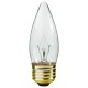 25W - Clear - B11 Candle bulb - Medium Base E26 - 25B11/MED/CL