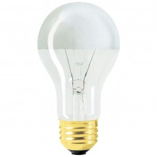 60W - Frosted - A19 - Silver Bowl - 130V Medium (E26) Base - 2,000 Life Hours - 60A19/HM