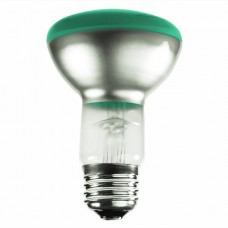 50 Watt - R20 - Transparent Green -  130Volt -  Medium (E26) Base - 50R20/TG