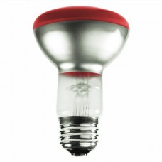50 Watt - R20 - Transparent Red - 130Volt -  Medium (E26) Base - 50R20/TR