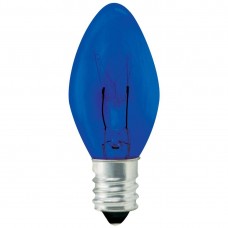 5W C7 Christmas lights- Transparent Blue  - 5C7/CAN/TBC7 Light Bulbs