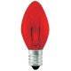 5W C7 Christmas lights- Transparent Red  - 5C7/CAN/TR **Discontinued and Not Available**
