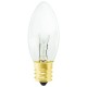 7W -  C9.25 - Intermediate (E17) Base - Clear - Christmas lights - 7C9.25/INT/CL