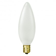 60W - Frosted - B10 Candle bulb - Candelabra E12 Base - 60B10/CAN/IF