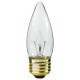 40W - Clear - B11 Candle bulb - Medium Base E26 - 40B11/MED/CL
