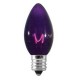 5W C7 Christmas lights- Transparent Violet - 5C7/CAN/TV **Discontinued and not available**