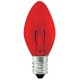 5W C7 Christmas lights- Transparent Red  - 5C7/CAN/TR **Discontinued and Not Available**
