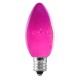 7W - C9.25 -  Intermediate (E17) Base - Christmas lights-Ceramic Pink - 7C9.25/INT/CP**Not Available**