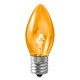 7W - C9.25 - Intermediate (E17) Base - Christmas lights- Transparent Amber - 7C9.25/INT/TA**Not Available**
