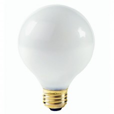 100 Watt - White - G25 Globe Bulb - Medium (E26) Base -100G25/WH - [Item is delisted & nla, see 100G25/CL for a possible sub]
