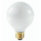 60 Watt - White - G25 Globe Bulb -  Medium Base E26 - 60G25/WH